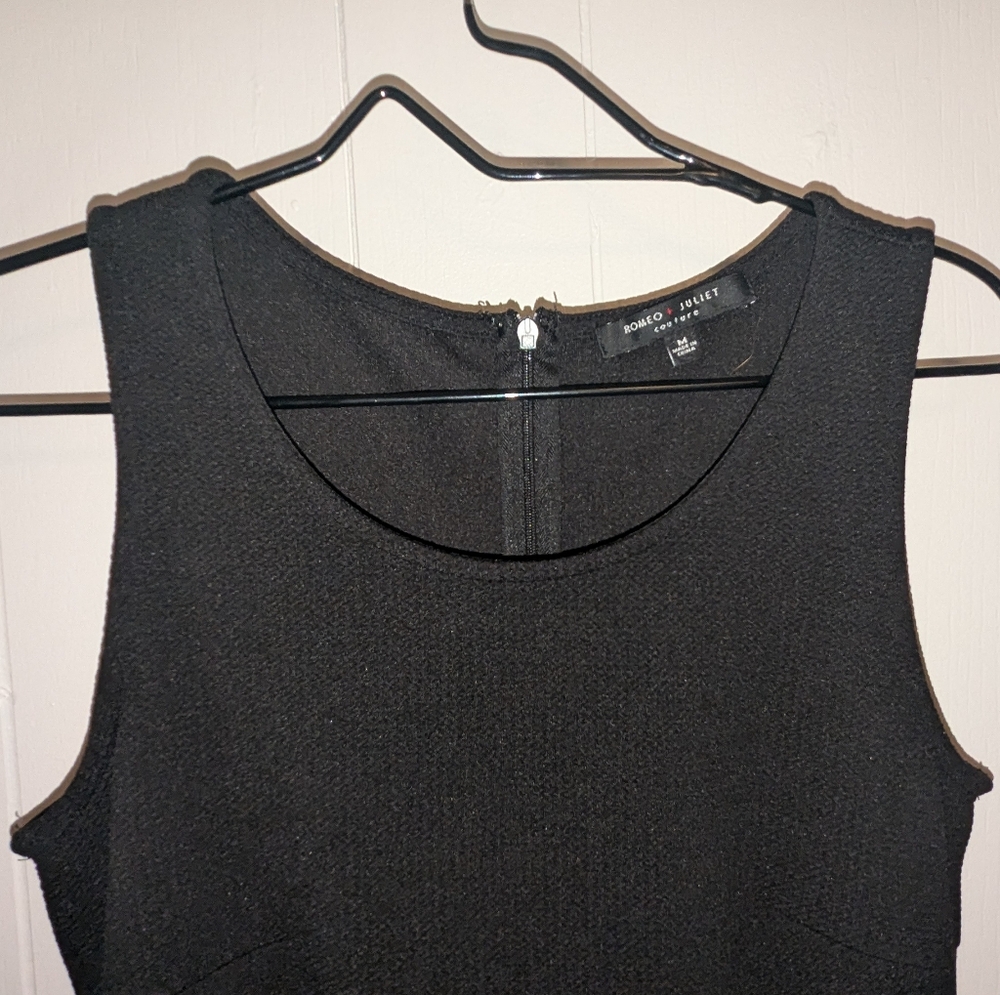 Romeo And Juliet Couture Black Jumpsuit With Botton Accents - Picture 3 of 4